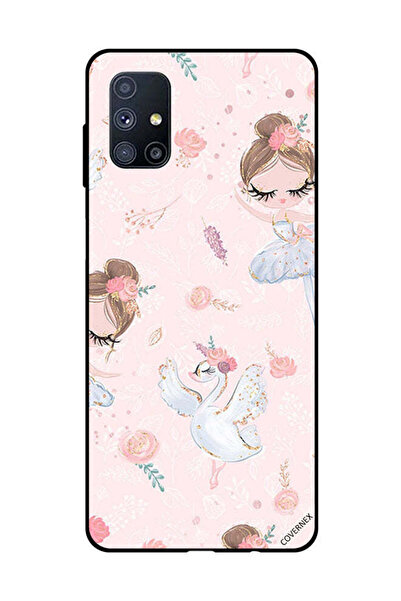 Covernex غطاء حماية لهاتف سامسونج جالاكسي M51 - فتاة وزهور