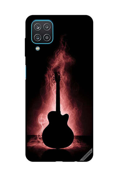 Covernex غطاء حماية لهاتف سامسونج جالاكسي A12/M12 بتصميم انعكاس جيتار في الظلام