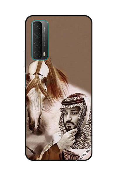 Covernex غطاء حماية لهاتف هواوي Y7A/P Smart 2021 محمد بن سلمان أمام حصان
