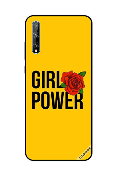 Covernex غطاء حماية لهاتف هواوي Y8P/P Smart S Girl Power Yellow
