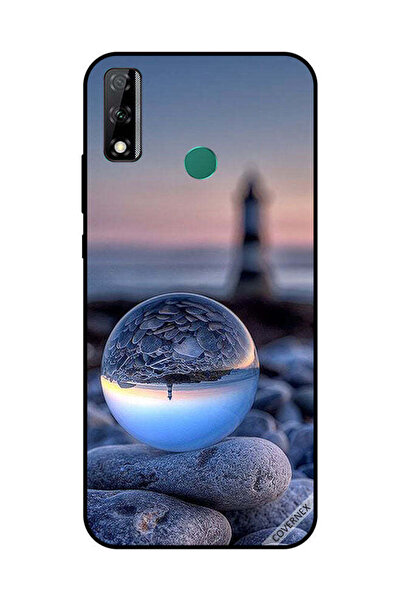 Covernex غطاء حماية لهاتف هواوي Y8S، تصوير رائع للطبيعة في زجاج دائري