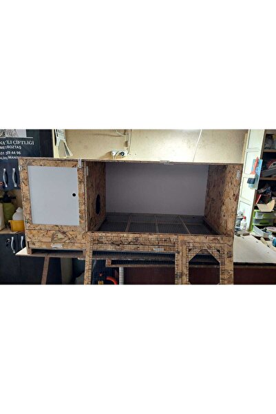 Harikalar Diyarı Çiftlik Osb İçten Yuvalı Tavşan Kafesi 120x55x55 Ölçülerinde...