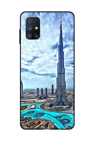 Covernex غطاء حماية لهاتف سامسونج جالاكسي M51 - برج خليفة - غيوم مؤثرة