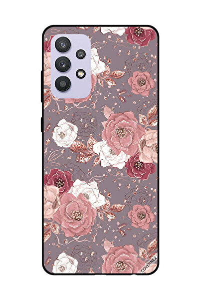 Covernex غطاء حماية لهاتف سامسونج جالاكسي A32 5G بلون الشوكولاتة ونقشة الزهور