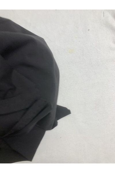 Yiğit Kumaş Flowing Flexible Suit Polyester Combed Fabric, Piece 90X150 cm Black Color