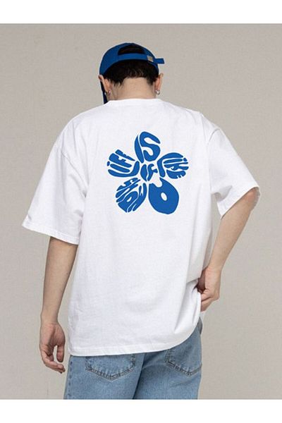 ACTIVE MODA -Men's Cotton Printed Creative Plan Tshirt Oversize Large Size