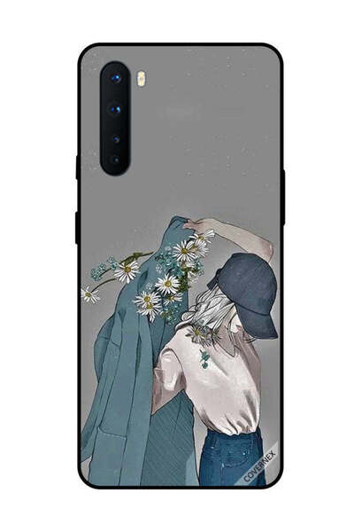 Covernex غطاء حماية لهاتف OnePlus Nord بغطاء رأس فتاة ترتدي معطفًا مزهرًا