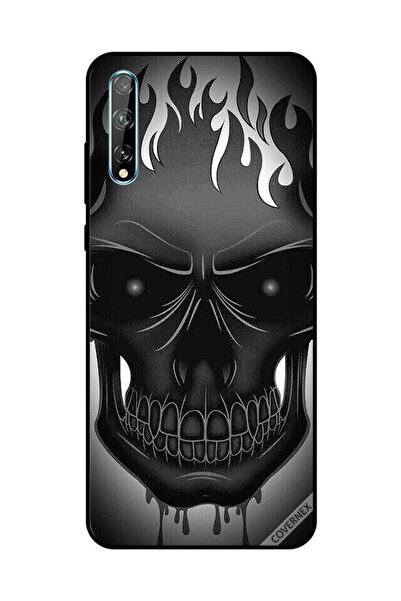 Covernex غطاء حماية لهاتف هواوي Y8P/P Smart S - رسمة جمجمة