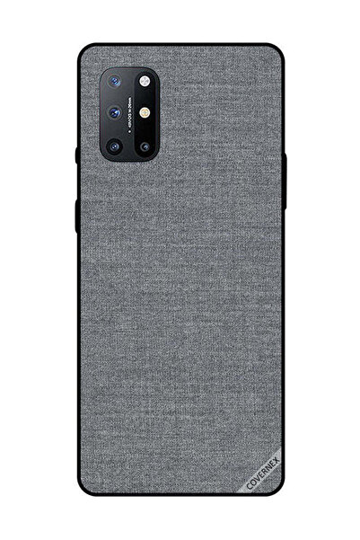 Covernex غطاء حماية لهاتف OnePlus 8T بنمط قماش رمادي