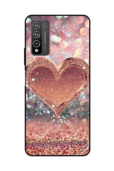 Covernex Protective Case Cover For Honor 10X Lite Golden Glitter Heart