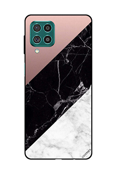 Covernex غطاء حماية لهاتف سامسونج جالاكسي M62/F62، أبيض وأسود، الجزء العلوي م...