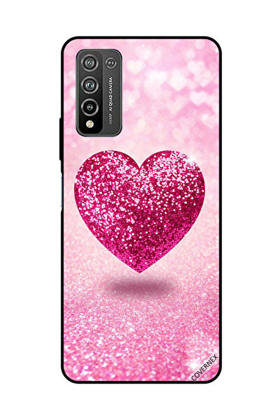 Covernex Protective Case Cover For Honor 10X Lite Pink Glitter Heart