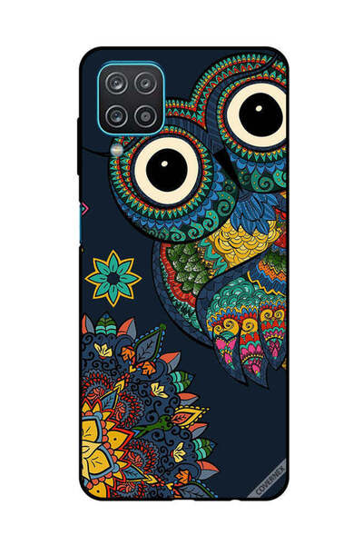 Covernex غطاء حماية لهاتف سامسونج جالاكسي A12/M12 بتصميم بومة زهرية