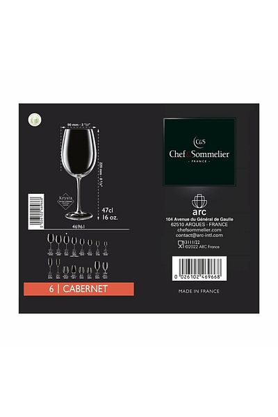 Chef Sommelier Chef & Sommelier Reveal Up wine glass set 550 ml, 6 pieces