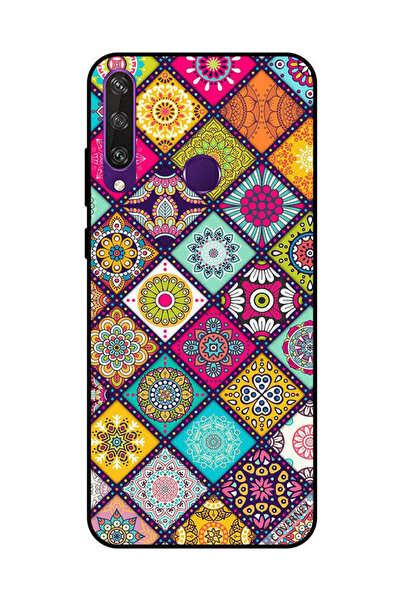 Covernex غطاء حماية لهاتف هواوي Y6P بنقشة زهور متعددة الأشكال