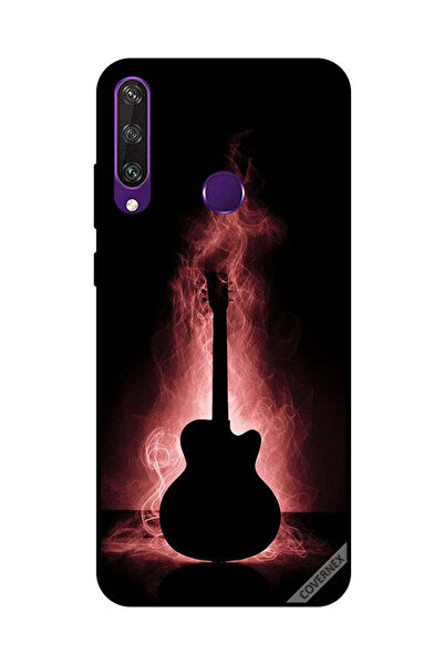 Covernex غطاء حماية لهاتف هواوي Y6P بتصميم انعكاس جيتار في الظلام