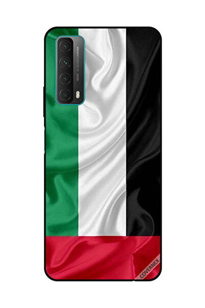 Covernex غطاء حماية لهاتف هواوي Y7A/P Smart 2021، قماش علم الإمارات العربية ا...