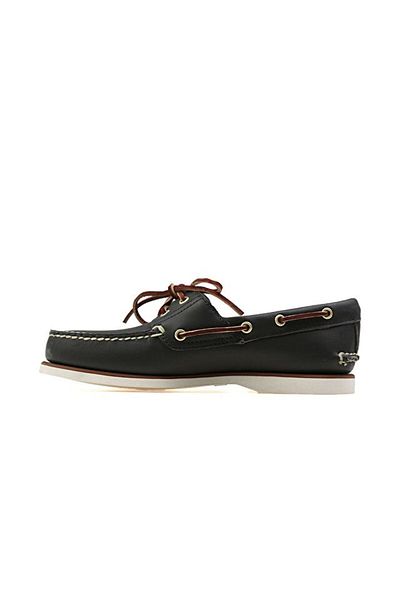 Timberland Black Men's Shoes 74036-484 Classic Boat 2 Eye