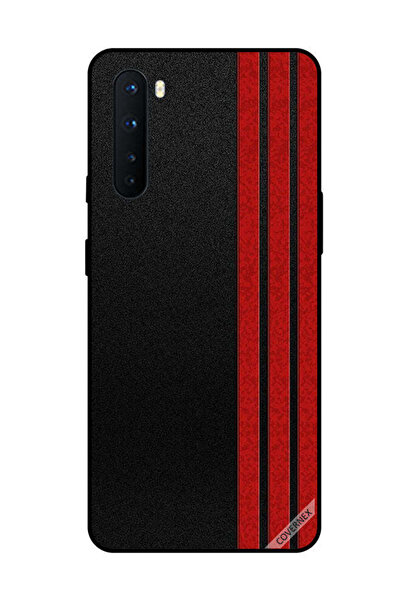 Covernex غطاء حماية لهاتف OnePlus Nord بثلاثة خطوط عمودية حمراء