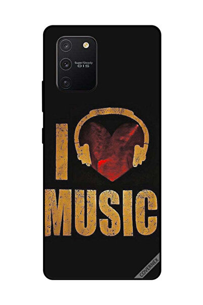 Covernex غطاء حماية لهاتف سامسونج جالاكسي S10 لايت - أنا أحب الموسيقى فينتاج