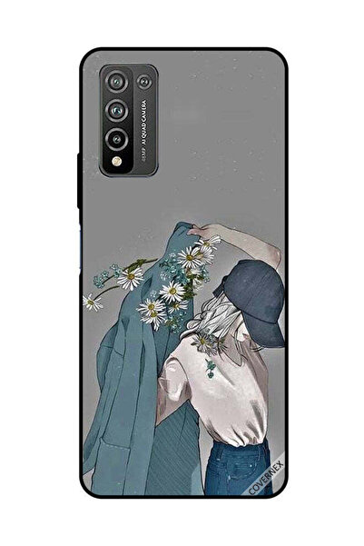 Covernex Protective Case Cover For Honor 10X Lite Cap Girl Wearing Floral Coat