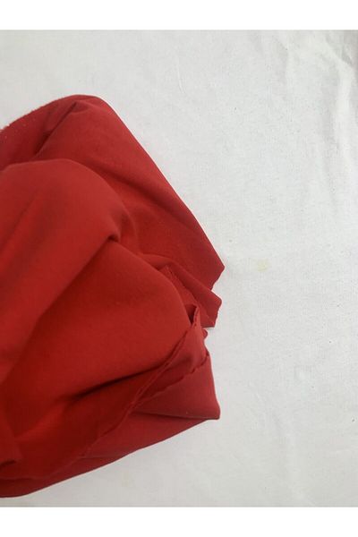Yiğit Kumaş Red Baby Ribana Combed Cotton Fabric, Piece 100X160 cm