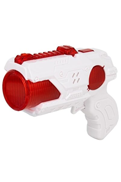 dalimag Pistol spațial interactiv de jucărie cu lumini, roșu, 14 x 11 cm