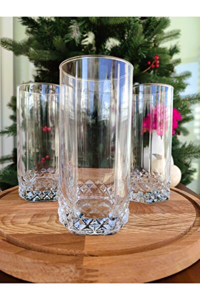 ORTAKÖY CENNETİ Pamella 4-Piece Soft Drink Glass Set - 440 ml