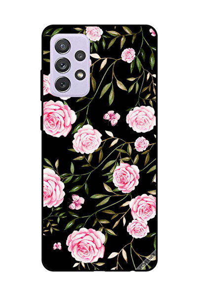Covernex غطاء حماية لهاتف سامسونج جالاكسي A52، ورود وردية في باقات من الأوراق...