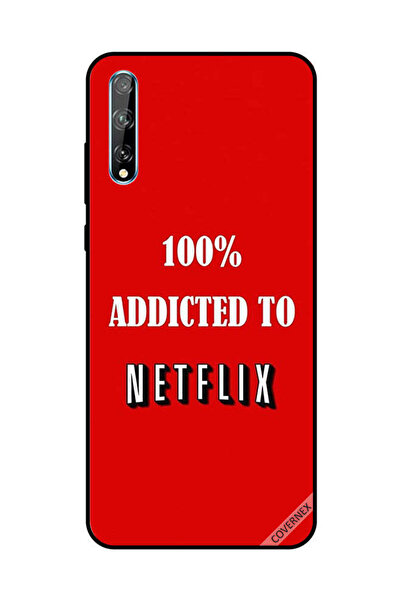 Covernex غطاء حماية لهاتف هواوي Y8P/P Smart S، مدمن على نتفليكس بنسبة 100%