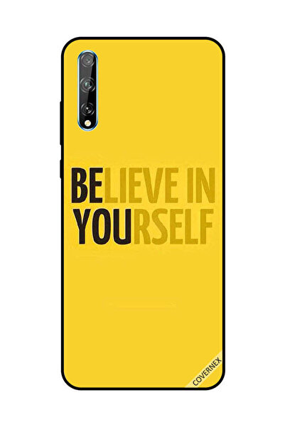 Covernex غطاء حماية لهاتف هواوي Y8P/P Smart S Beleive In Yourself أصفر
