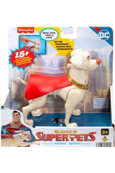 FISHER PRICE Figurină Vorbitoare Krypto, Fisher-Price, DC League Of Super Pets