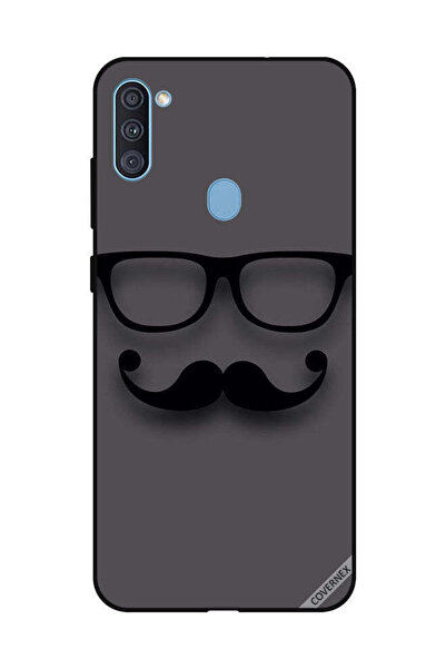 Covernex غطاء حماية لهاتف سامسونج جالاكسي A11 - أسود زجاجي وشارب