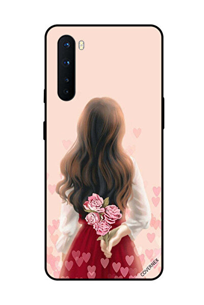 Covernex غطاء حماية لهاتف OnePlus Nord - فتاة تخفي الزهور