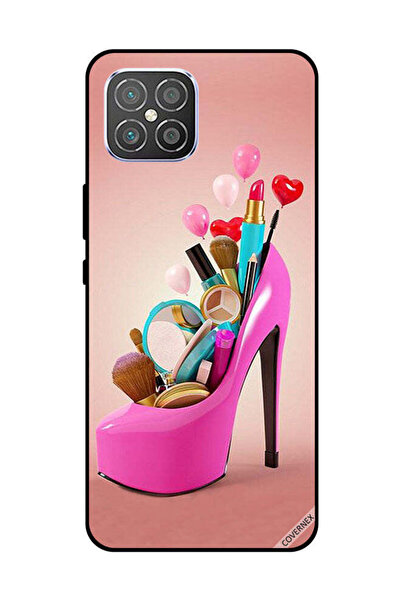 Covernex Protective Case Cover For Huawei Nova 8 SE Pink Shoe With Makeup Items