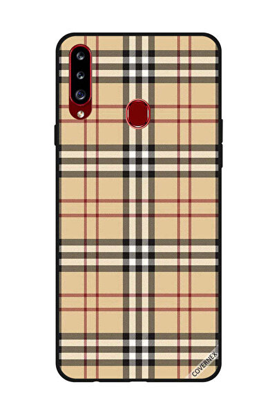 Covernex Protective Case Cover For Samsung Galaxy A20s Red & Black Strips On ...