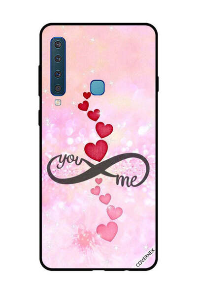 Covernex غطاء حماية لهاتف سامسونج جالاكسي A9 2018 - قلوب حمراء ووردية - يو إن...