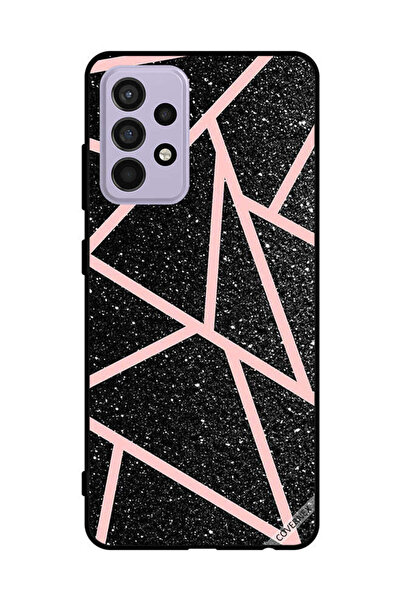 Covernex غطاء حماية لهاتف سامسونج جالاكسي A52s 5G - أسود لامع، بنقشة مسارات و...