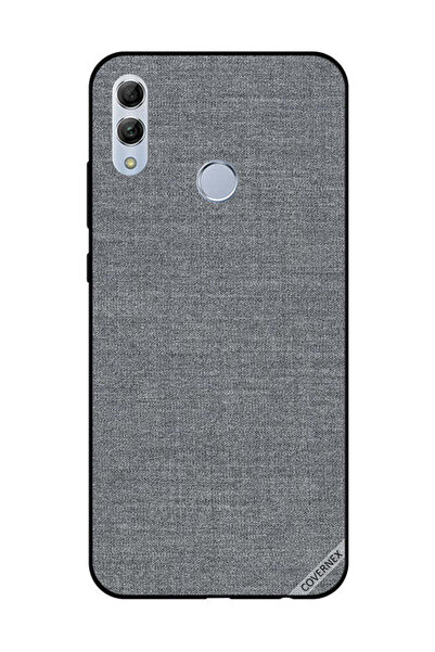 Covernex غطاء حماية لهاتف Honor 10 Lite بنقشة قماش رمادية