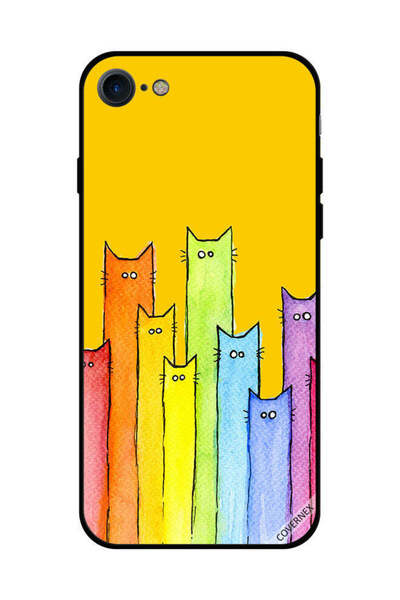 Covernex غطاء حماية لهاتف iPhone SE 2020 - فن دمية القطة