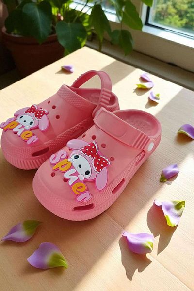ÇEÇEN HOME Girl's Non-Slip, Garden, Seaside, Sea, Beach Slippers