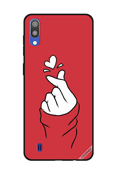 Covernex غطاء حماية لهاتف سامسونج جالاكسي M10 سناب لوف أحمر