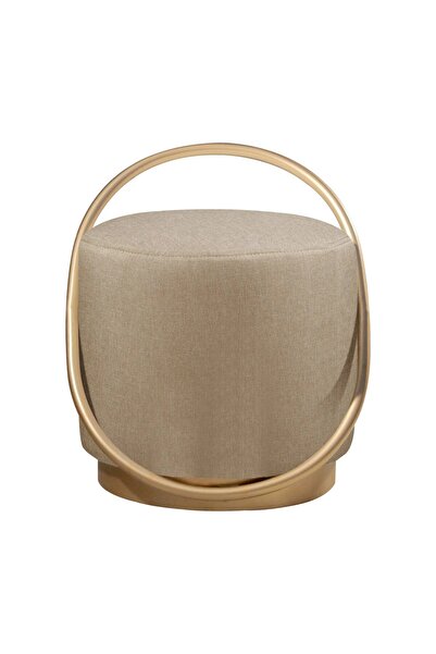 asaella mobilya Loop Serisi Puf, Metal Halkalı Puf, Makyaj Oturağı ,Puf Bench...