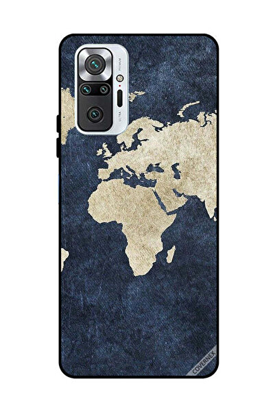 Covernex غطاء حماية لهاتف شاومي ريدمي نوت 10 برو 4G بنمط خريطة على الجينز