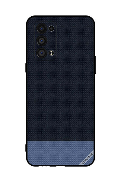 Covernex غطاء حماية لهاتف Oppo Reno6 Pro 5G بنقشة أشكال منقطة باللون الأزرق