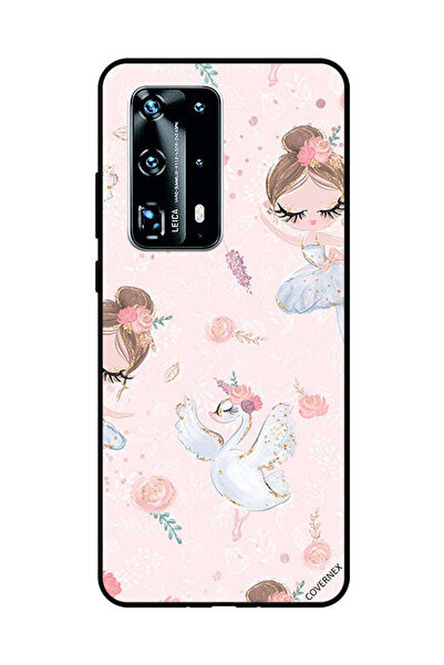 Covernex غطاء حماية لهاتف هواوي بي 40 برو بلس - فتاة وزهور