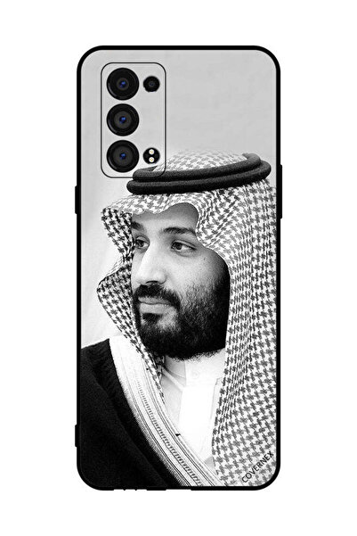 Covernex غطاء حماية لهاتف أوبو رينو 6 برو 5G صورة محمد بن سلمان بالأبيض والأسود