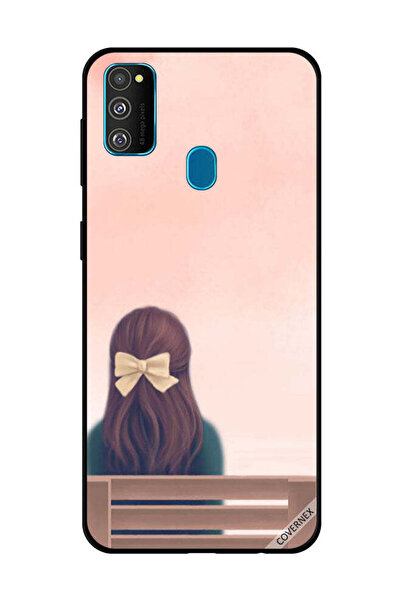 Covernex غطاء حماية لهاتف سامسونج جالاكسي M30s - فتاة جميلة على مقعد