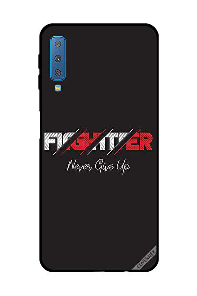 Covernex غطاء حماية لهاتف سامسونج جالاكسي A7 2018 - المقاتل لا يستسلم أبدًا