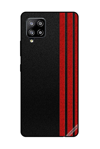 Covernex غطاء حماية لهاتف سامسونج جالاكسي M42 5G بثلاثة خطوط عمودية حمراء
